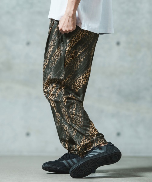 mp13553- Leopard & handwriting pattern easy pants イージー