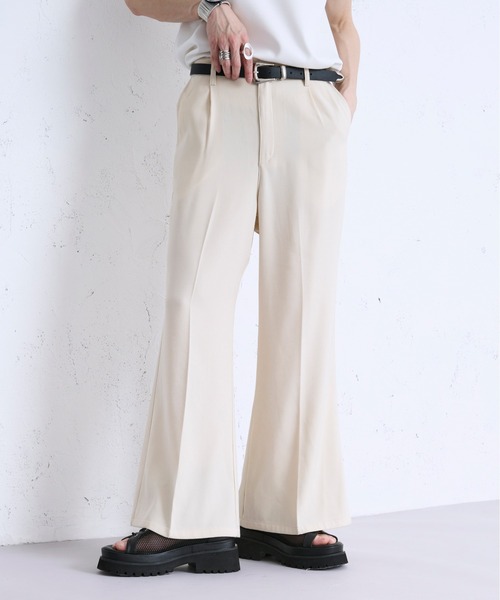 エルロデオ フレアパンツ と腰巻きセット セール】センタークリースフレアパンツ（その他パンツ）｜Ellno