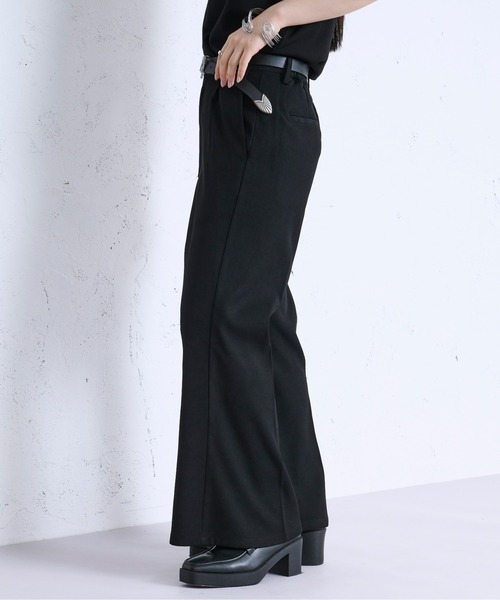 Ellno Loset(エルノロゼット)の「センタークリースフレアパンツ(その他パンツ・メンズ・ブルーグリーン/ブラック/アイボリー・SMALL/X-SMALL/LARGE/MEDIUM)」の22枚目の写真