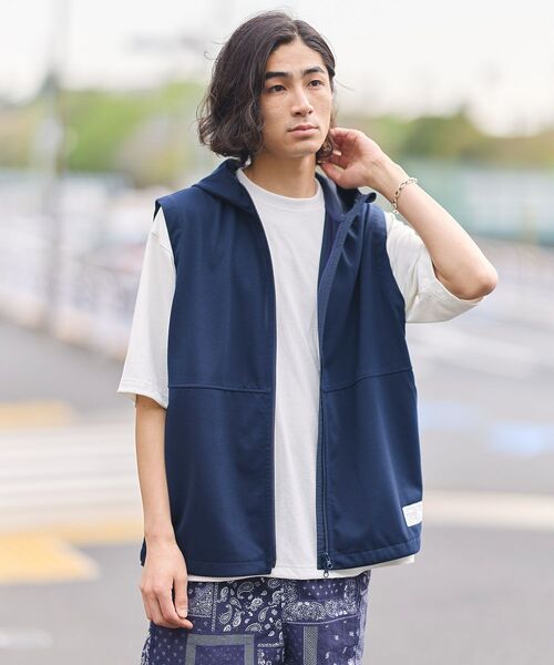 CRAFT STANDARD BOUTIQUE（クラフトスタンダードブティック）の「UVカット/速乾 DRY-MIXベスト（ベスト・メンズ・ブラック/グレイッシュベージュ/ネイビー・M/L/XL）」の5枚目の写真