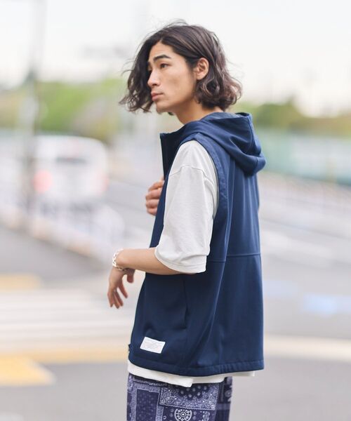 CRAFT STANDARD BOUTIQUE（クラフトスタンダードブティック）の「UVカット/速乾 DRY-MIXベスト（ベスト・メンズ・ブラック/グレイッシュベージュ/ネイビー・M/L/XL）」の6枚目の写真