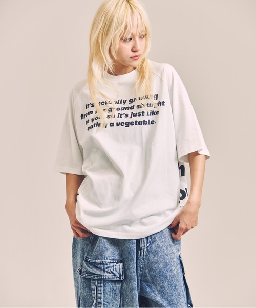 GALLIS ADDICTION(ガリスアディクション)の「GA MESSAGE-LOGO TEE(Tシャツ/カットソー・メンズ・ホワイト/ブラック・M/L)」の4枚目の写真