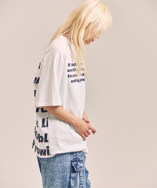 GALLIS ADDICTION(ガリスアディクション)の「GA MESSAGE-LOGO TEE(Tシャツ/カットソー・メンズ・ホワイト/ブラック・M/L)」の6枚目の写真