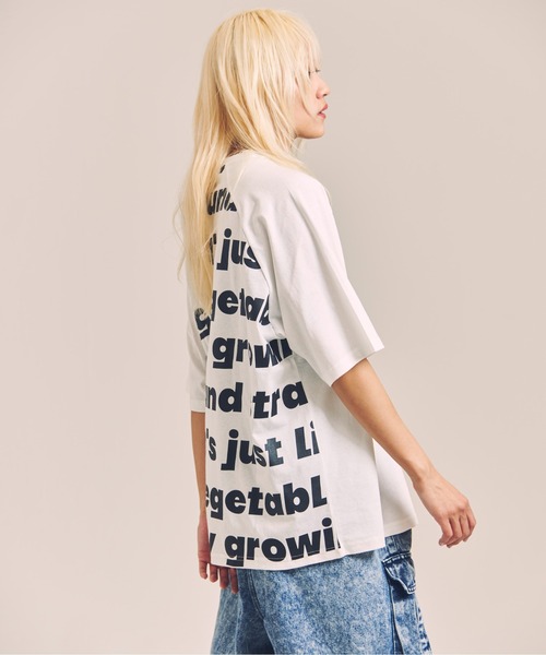 GALLIS ADDICTION(ガリスアディクション)の「GA MESSAGE-LOGO TEE(Tシャツ/カットソー・メンズ・ホワイト/ブラック・M/L)」の7枚目の写真