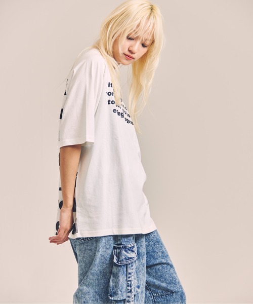 GALLIS ADDICTION(ガリスアディクション)の「GA MESSAGE-LOGO TEE(Tシャツ/カットソー・メンズ・ホワイト/ブラック・M/L)」の8枚目の写真