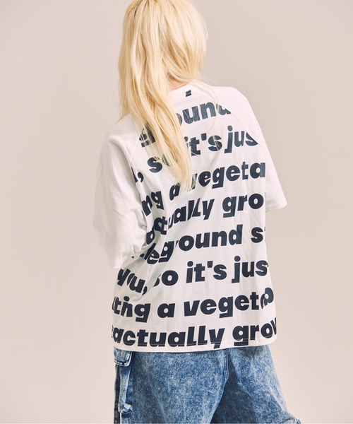 GALLIS ADDICTION(ガリスアディクション)の「GA MESSAGE-LOGO TEE(Tシャツ/カットソー・メンズ・ホワイト/ブラック・M/L)」の11枚目の写真