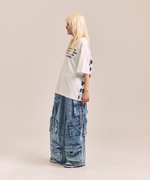 GALLIS ADDICTION(ガリスアディクション)の「GA MESSAGE-LOGO TEE(Tシャツ/カットソー・メンズ・ホワイト/ブラック・M/L)」の15枚目の写真