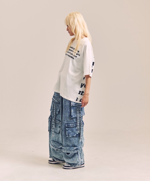 GALLIS ADDICTION(ガリスアディクション)の「GA MESSAGE-LOGO TEE(Tシャツ/カットソー・メンズ・ホワイト/ブラック・M/L)」の16枚目の写真