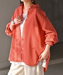 HUG.U（ハグユー）の「ウォッシャブル リネンライクシャツ（シャツ/ブラウス）」