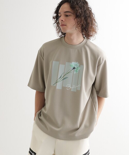 tk.TAKEO KIKUCHI（ティーケータケオキクチ）の「ピースカットフラワープルオーバー（Tシャツ/カットソー・メンズ・ナチュラル/ホワイト/ブラック・04/03/02）」の3枚目の写真