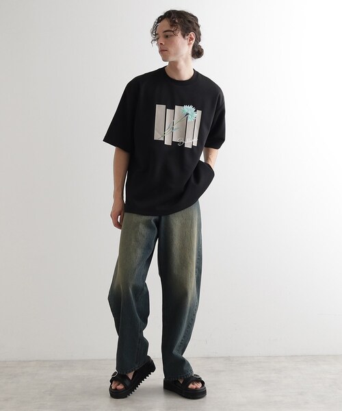 tk.TAKEO KIKUCHI（ティーケータケオキクチ）の「ピースカットフラワープルオーバー（Tシャツ/カットソー・メンズ・ナチュラル/ホワイト/ブラック・04/03/02）」の9枚目の写真