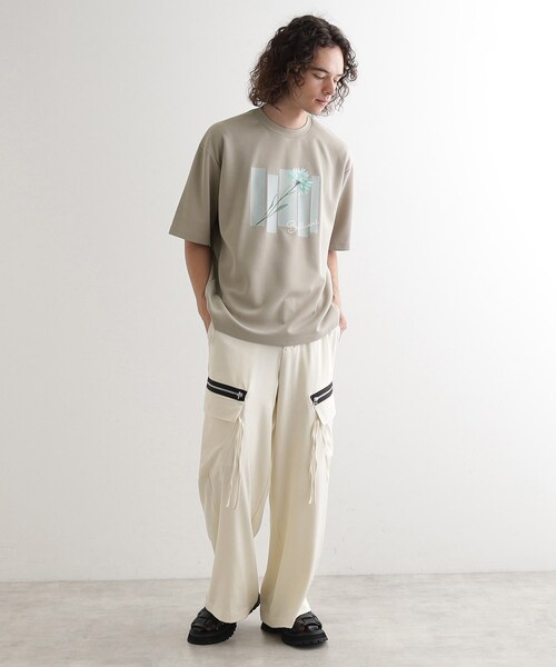 tk.TAKEO KIKUCHI（ティーケータケオキクチ）の「ピースカットフラワープルオーバー（Tシャツ/カットソー・メンズ・ナチュラル/ホワイト/ブラック・04/03/02）」の14枚目の写真