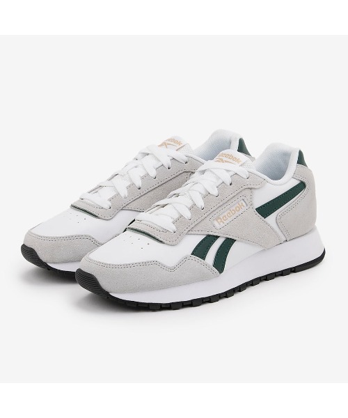 Reebok(リーボック)の「グライド / GLIDE(スニーカー・メンズ・ホワイト×グリーン・29.0cm/28.5cm/28.0cm/27.5cm/27.0cm/26.5cm/26.0cm/25.5cm/25.0cm/24.0cm/24.5cm/23.5cm/23.0cm/22.5cm)」の2枚目の写真