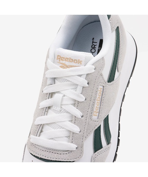 Reebok(リーボック)の「グライド / GLIDE(スニーカー・メンズ・ホワイト×グリーン・29.0cm/28.5cm/28.0cm/27.5cm/27.0cm/26.5cm/26.0cm/25.5cm/25.0cm/24.0cm/24.5cm/23.5cm/23.0cm/22.5cm)」の6枚目の写真