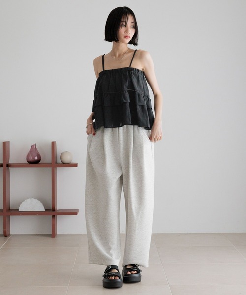 LOWRYS FARM(ローリーズファーム)の「2WAYコットンレースキャミ 493588(キャミソール・レディース・ホワイト/ブラック・FREE)」の3枚目の写真