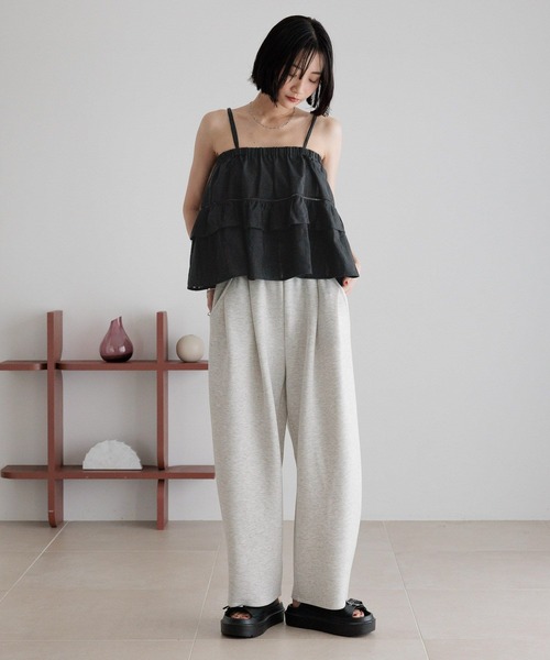 LOWRYS FARM(ローリーズファーム)の「2WAYコットンレースキャミ 493588(キャミソール・レディース・ホワイト/ブラック・FREE)」の4枚目の写真