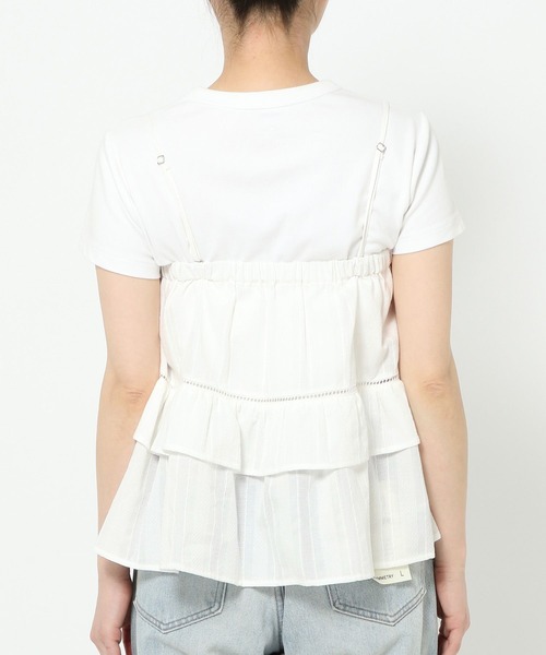 LOWRYS FARM(ローリーズファーム)の「2WAYコットンレースキャミ 493588(キャミソール・レディース・ホワイト/ブラック・FREE)」の15枚目の写真