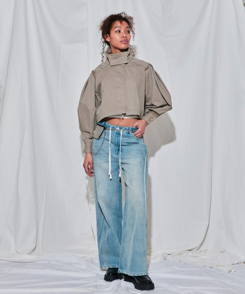 FIG&VIPER(フィグアンドバイパー)の「アクティブルーズデニムPT(デニムパンツ・レディース・ライトブルー・FREE)」の13枚目の写真