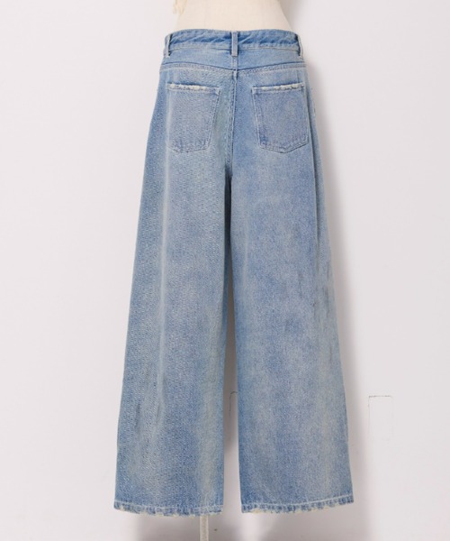 FIG&VIPER(フィグアンドバイパー)の「アクティブルーズデニムPT(デニムパンツ・レディース・ライトブルー・FREE)」の10枚目の写真