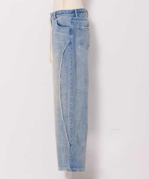 FIG&VIPER(フィグアンドバイパー)の「アクティブルーズデニムPT(デニムパンツ・レディース・ライトブルー・FREE)」の11枚目の写真