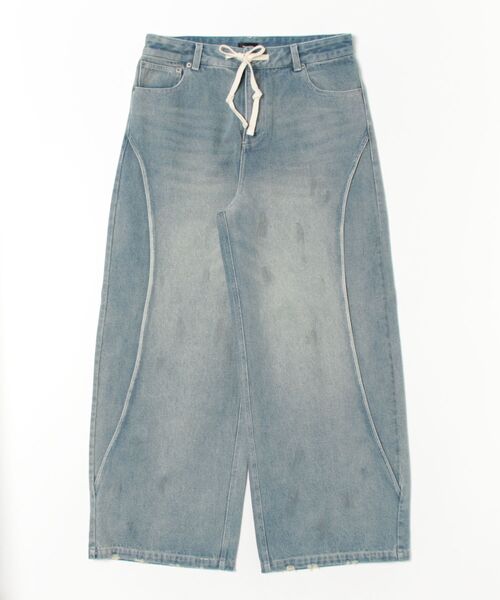 FIG&VIPER(フィグアンドバイパー)の「アクティブルーズデニムPT(デニムパンツ・レディース・ライトブルー・FREE)」の18枚目の写真