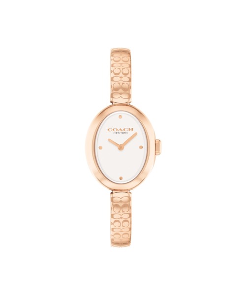 COACH(コーチ)の「【COACH】 コーチ SAMMY レディース ウォッチ(アナログ腕時計・レディース・シルバー×ブルー/ゴールド/ゴールド系その他/ピンクゴールド/シルバー・FREE)」の4枚目の写真