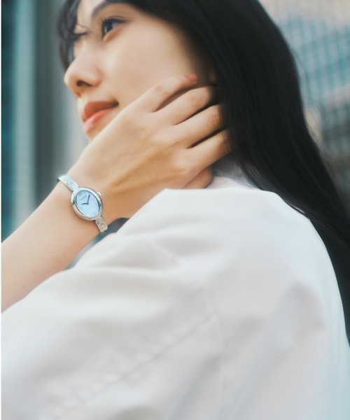 COACH(コーチ)の「【COACH】 コーチ SAMMY レディース ウォッチ(アナログ腕時計・レディース・シルバー×ブルー/ゴールド/ゴールド系その他/ピンクゴールド/シルバー・FREE)」の3枚目の写真