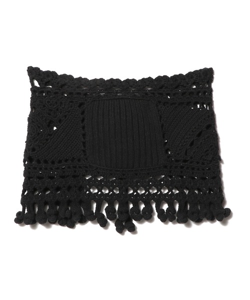 boussole（ブソル）の「BOUSSOLE / クロシェ ベルト《ESTNATION EXCLUSIVE》（ニット/セーター・レディース・オフホワイト/ブラック・FREE）」の10枚目の写真