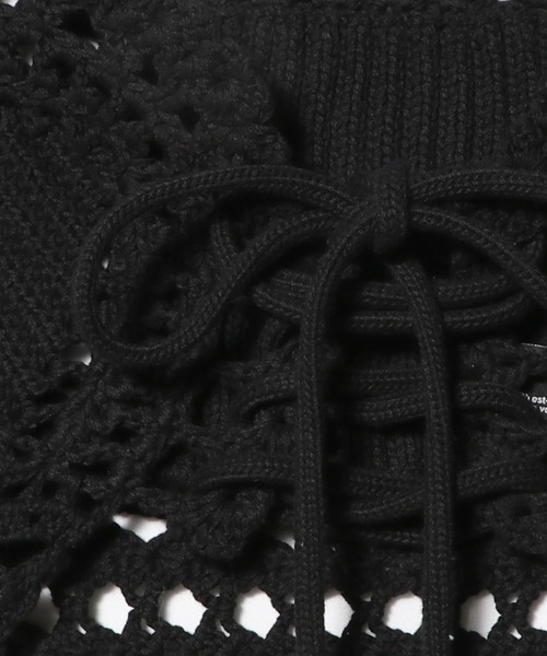 boussole（ブソル）の「BOUSSOLE / クロシェ ベルト《ESTNATION EXCLUSIVE》（ニット/セーター・レディース・オフホワイト/ブラック・FREE）」の9枚目の写真