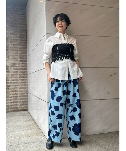 boussole（ブソル）の「BOUSSOLE / クロシェ ベルト《ESTNATION EXCLUSIVE》（ニット/セーター・レディース・オフホワイト/ブラック・FREE）」の8枚目の写真