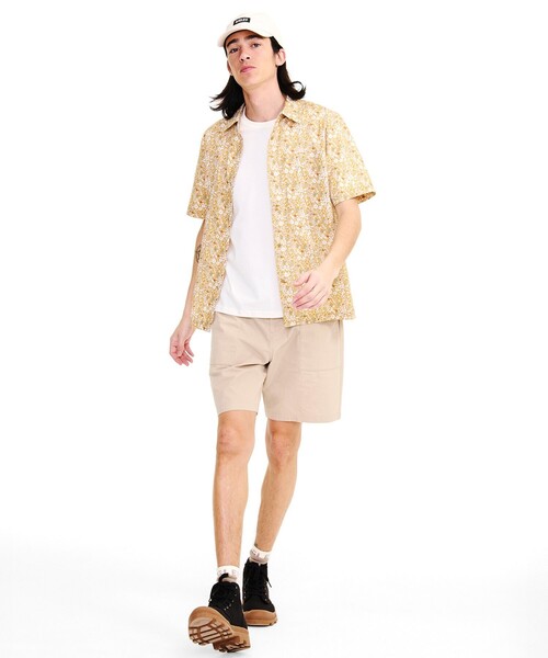 AIGLE(エーグル)の「リバティプリントショートスリーブシャツ(シャツ/ブラウス・メンズ・ブルー/ベージュ・L/XL/M)」の5枚目の写真