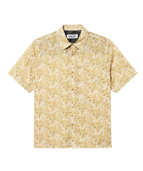 AIGLE(エーグル)の「リバティプリントショートスリーブシャツ(シャツ/ブラウス・メンズ・ブルー/ベージュ・L/XL/M)」の8枚目の写真
