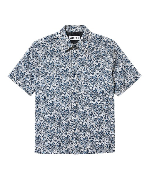 AIGLE(エーグル)の「リバティプリントショートスリーブシャツ(シャツ/ブラウス・メンズ・ブルー/ベージュ・L/XL/M)」の15枚目の写真