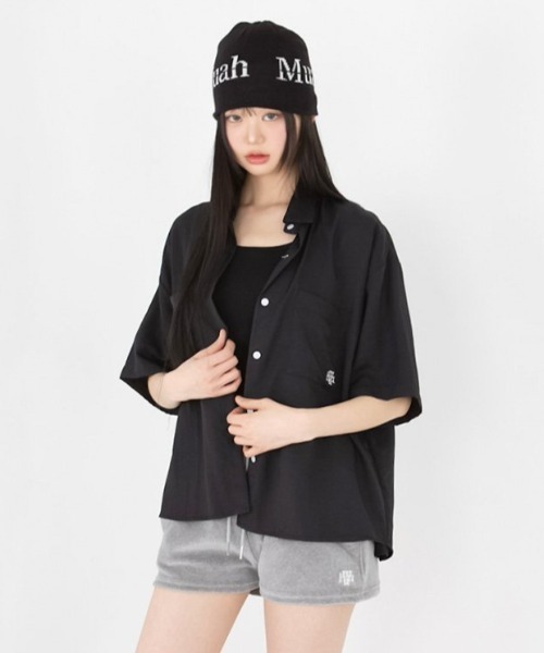 muahmuah(ムーアムーア)の「A'GEM/9 × .kom 『muah muah/ムーアムーア』VELOUR TRAINING SHORTS/ベロアトレーニングショーツ(スウェットパンツ・レディース・ベージュ/ピンク/グレー/ブラック・FREE)」の14枚目の写真