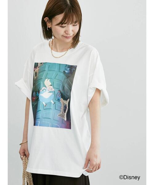 Lugnoncure(ルノンキュール)の「【Disney】ふしぎの国のアリス/プリントTシャツ2(Tシャツ/カットソー・レディース・チャコールグレー/オフホワイト・F)」の5枚目の写真