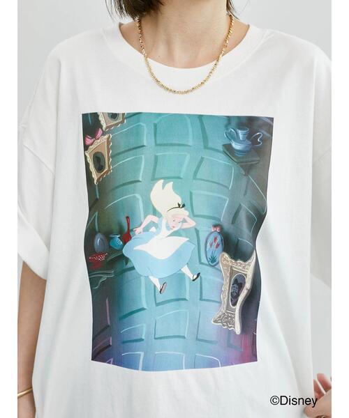Lugnoncure(ルノンキュール)の「【Disney】ふしぎの国のアリス/プリントTシャツ2(Tシャツ/カットソー・レディース・チャコールグレー/オフホワイト・F)」の8枚目の写真