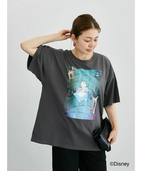 Lugnoncure(ルノンキュール)の「【Disney】ふしぎの国のアリス/プリントTシャツ2(Tシャツ/カットソー・レディース・チャコールグレー/オフホワイト・F)」の12枚目の写真