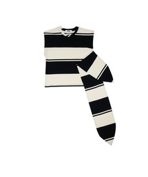 MSGM(�G���G�X�W�[�G��)�̃o�C�J���[ �X�g���C�v �W���[�W�[�g�b�v�X(T�V���c/�J�b�g�\�[)