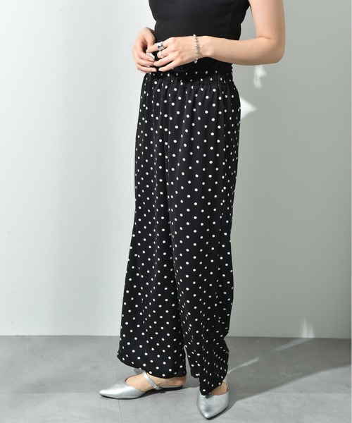 INTERPLANET(インタープラネット)の「【接触冷感】デシンプリントウエストゴムパンツ(その他パンツ・レディース・ブラック/ブラック系その他・FREE)」の12枚目の写真