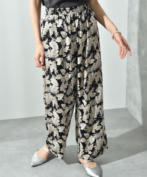 INTERPLANET(インタープラネット)の「【接触冷感】デシンプリントウエストゴムパンツ(その他パンツ・レディース・ブラック/ブラック系その他・FREE)」の19枚目の写真