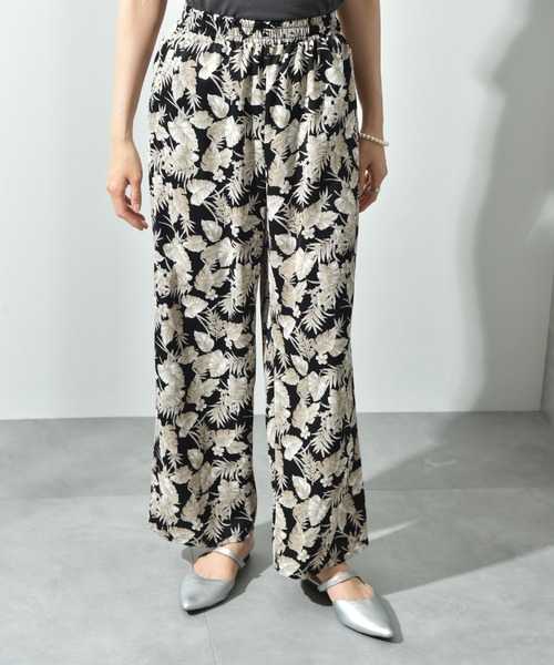 INTERPLANET(インタープラネット)の「【接触冷感】デシンプリントウエストゴムパンツ(その他パンツ・レディース・ブラック/ブラック系その他・FREE)」の22枚目の写真