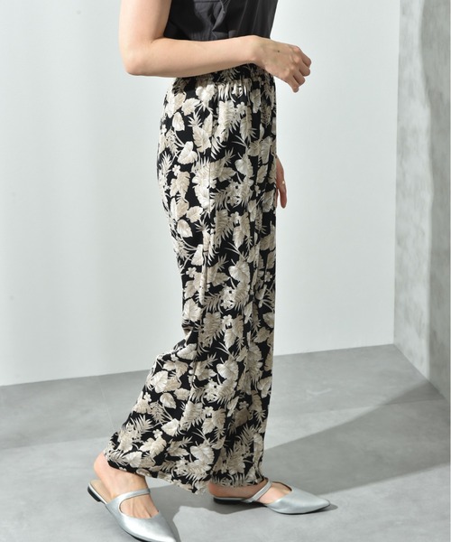 INTERPLANET(インタープラネット)の「【接触冷感】デシンプリントウエストゴムパンツ(その他パンツ・レディース・ブラック/ブラック系その他・FREE)」の20枚目の写真