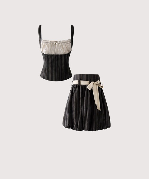 Princess Gather Balloon Skirt Set Up