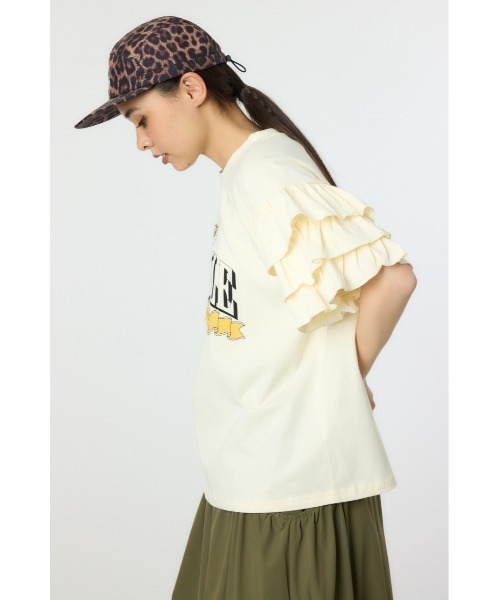 RODEO CROWNS WIDE BOWL（ロデオクラウンズワイドボウル）の「SPARKLE フリルトップス（Tシャツ/カットソー・レディース・オフホワイト/ライトブラック/ブルー・FREE）」の11枚目の写真