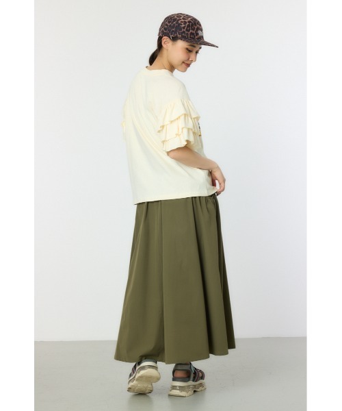 RODEO CROWNS WIDE BOWL（ロデオクラウンズワイドボウル）の「SPARKLE フリルトップス（Tシャツ/カットソー・レディース・オフホワイト/ライトブラック/ブルー・FREE）」の14枚目の写真