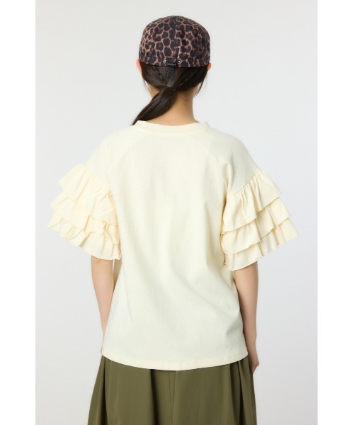 RODEO CROWNS WIDE BOWL（ロデオクラウンズワイドボウル）の「SPARKLE フリルトップス（Tシャツ/カットソー・レディース・オフホワイト/ライトブラック/ブルー・FREE）」の17枚目の写真