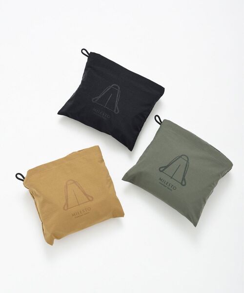TRAVEL SHOP MILESTO(トラベルショップミレスト)の「MILESTO UTILITY パッカブル2WAYリュック(バックパック/リュック・メンズ・カーキ/キャメル/ブラック・フリ-)」の13枚目の写真