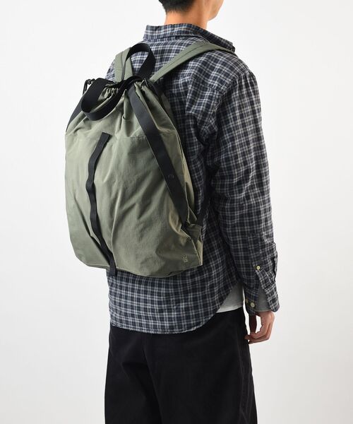 TRAVEL SHOP MILESTO(トラベルショップミレスト)の「MILESTO UTILITY パッカブル2WAYリュック(バックパック/リュック・メンズ・カーキ/キャメル/ブラック・フリ-)」の12枚目の写真