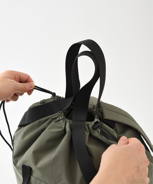 TRAVEL SHOP MILESTO(トラベルショップミレスト)の「MILESTO UTILITY パッカブル2WAYリュック(バックパック/リュック・メンズ・カーキ/キャメル/ブラック・フリ-)」の9枚目の写真