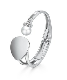 yu-ka([J)YU-KA:I[op[oO oval Pearl bangle(oO/Xgoh)